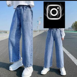 سروال جنز(ازرق)طويل1