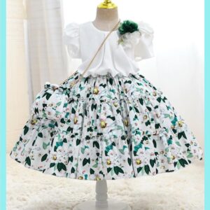 فستان  بنات (ابيض)  5سنة الى 9 سنوات