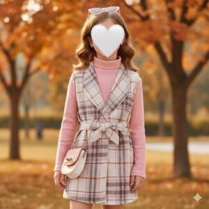 بدلة قطعتين  (وردي )  8سنة الى 12 سنوات