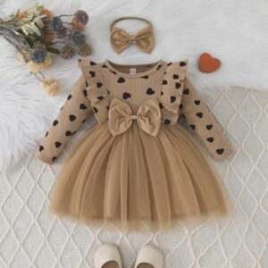 قفطان قهوي ع اسود(6شهور الي 3سنوات)