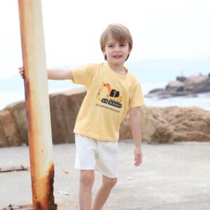 بدلة اولاد صيفية (اصفر) 1سنة الى 8 سنوات