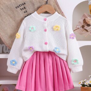 بدلة بنات قطعتين من (4سنةالي 7سنوات)