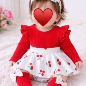 فستان مع فيوكه وجورب (1-18شهر)