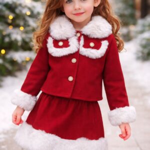 بدلة قطعتين احمر(6ال12سنة)