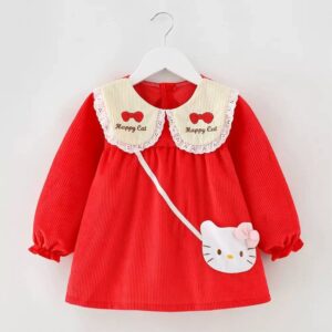 فستيان عنابي (من سنة ونصف الى 4-5 سنوات)