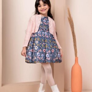 قفطان وردي تلات قطع(2سنة الي5سنوات)