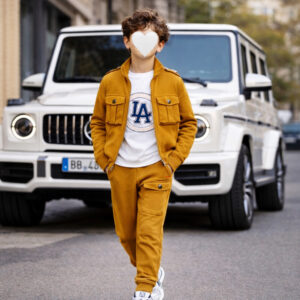 بدلةأصفر 6شهور الي14سنة)