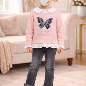 بدله قطعتين وردي (9شهور الى 3سنوات)