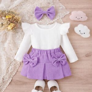 بدلة تلات قطع لون بنفسجي