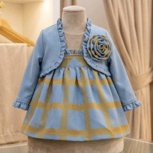 فستان سماوي (من سنة الى 3سنوات)