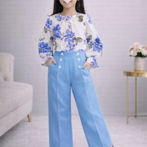 بدلة قطعتين لون الازرق(من9سنوات الي12سنة)