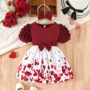 فستان صيفي أحمر (6شهور الى 3 سنوات )