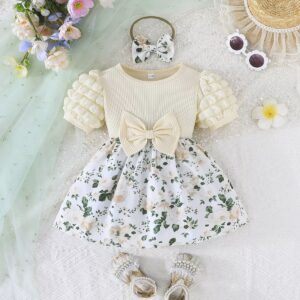 فستان صيفي سكري(6شهور الي 3سنوات)