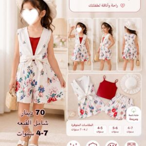 بدله طاقيه ابيض (4-6سنوات)