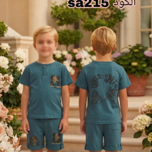 بدله ولاد صيفيه لون اخضر (3 الى 6 سنوات)